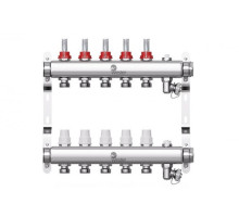 Коллектор нерж. Wester W902 1-3/4 в сборе с расходомерами на 5 выходов