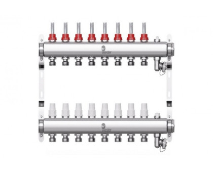 Коллектор нерж. Wester W902 1-3/4 в сборе с расходомерами на 8 выходов