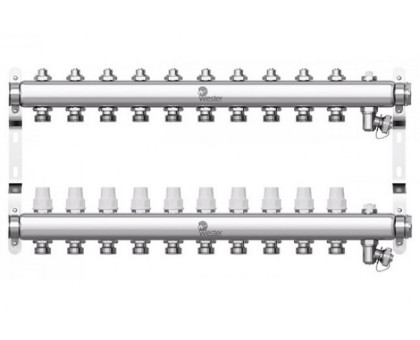 Коллектор нерж. Wester W903 1-3/4 в сборе на 10 выходов с 2 заглушками