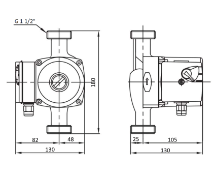 Циркуляционный насос Shinhoo BASIC 25-6S N 180 1x230V