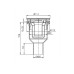 Сифон Hutterer & Lechner для душевого поддона со сливным отверстием d 90мм и декоративной крышкой, с вертикальным выпуском, DN 50
