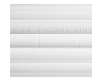 Биметаллический секционный радиатор Stout Space 350 14 секций RAL9016 (SRB-0310-035014)