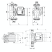 Насос циркуляционный фланцевый "LEO" LPm550, (550Вт, 20м3/ч, Н-19м, d отв.2")